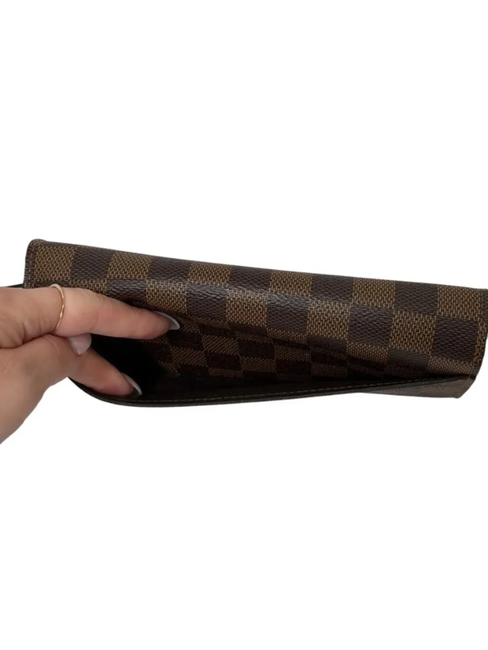 Louis Vuitton 2020 France Brown Damier Sarah Flap Wallet AS IS
